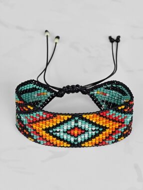 Handmade Beaded Boho Bracelet | Miyuki Wide Boheme Y2K Jewelry